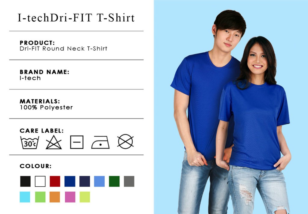 I Tech Dri Fit Round Neck T Shirt