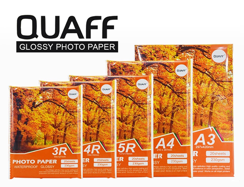 QUAFF A4 230GSM Photopaper (NO BACK PRINT) - Comcard