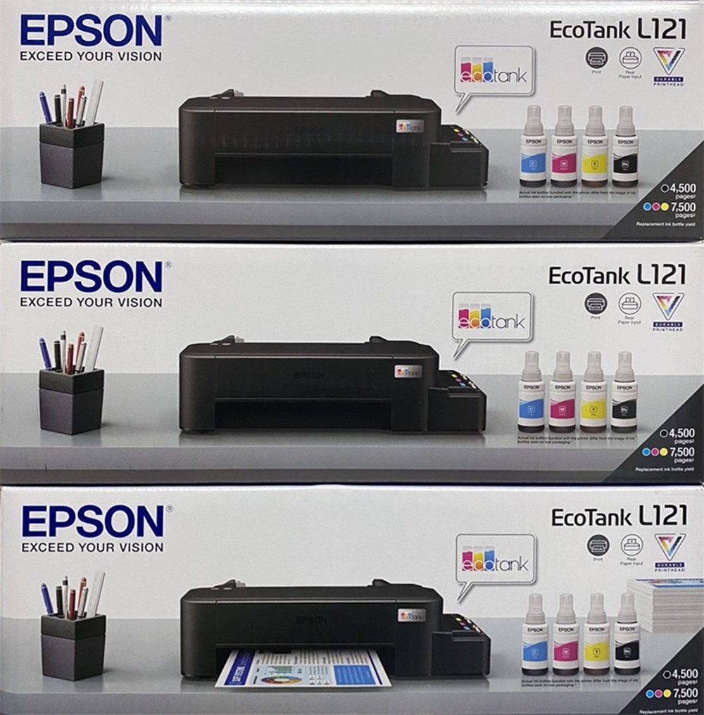 Epson EcoTank L121 Imprimante à réservoirs rechargeables (C11CD76413) - EVO  TRADING